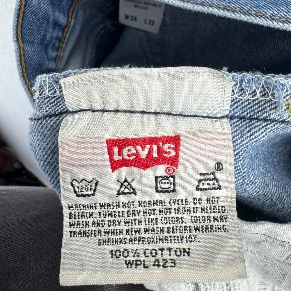 Vintage Levis Jeans Mens 38x32 (Fits 35x28) 501XX Distressed Y2K 2006